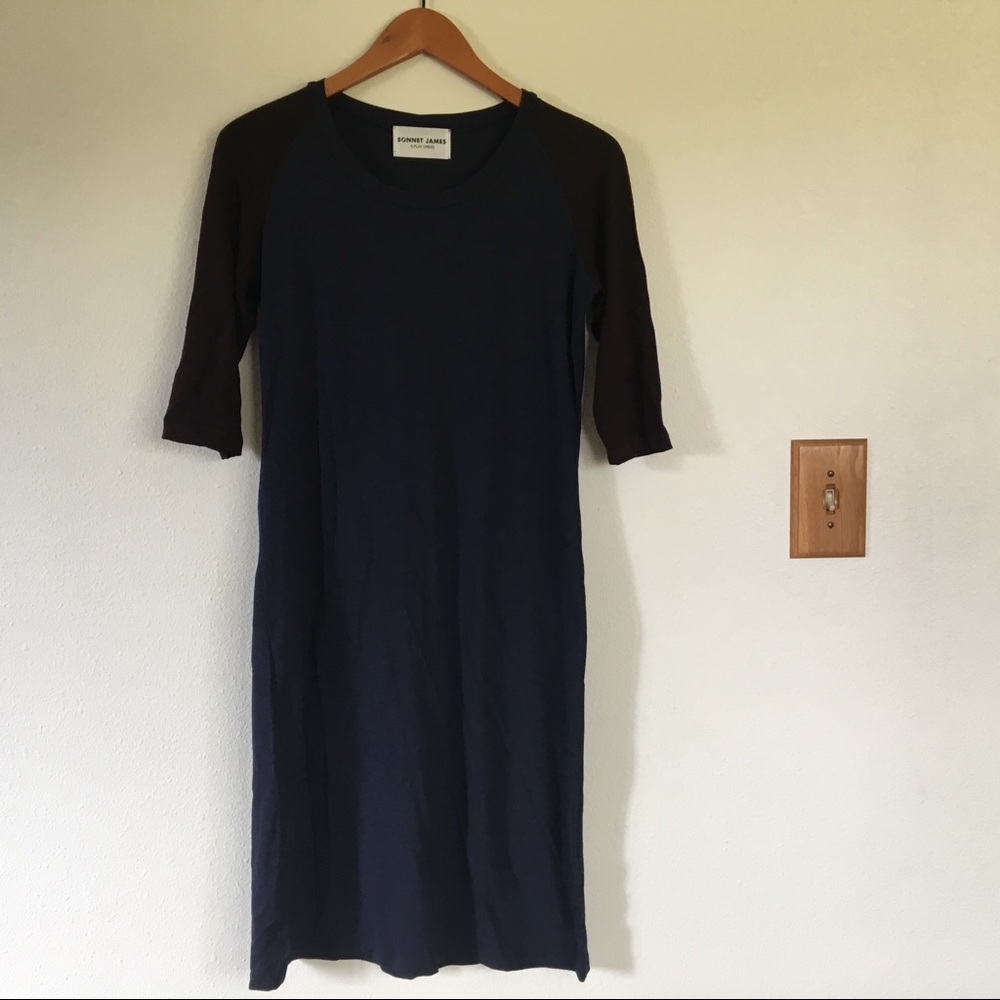 Sonnet James Baseball Style T-shirt Dress, Size M